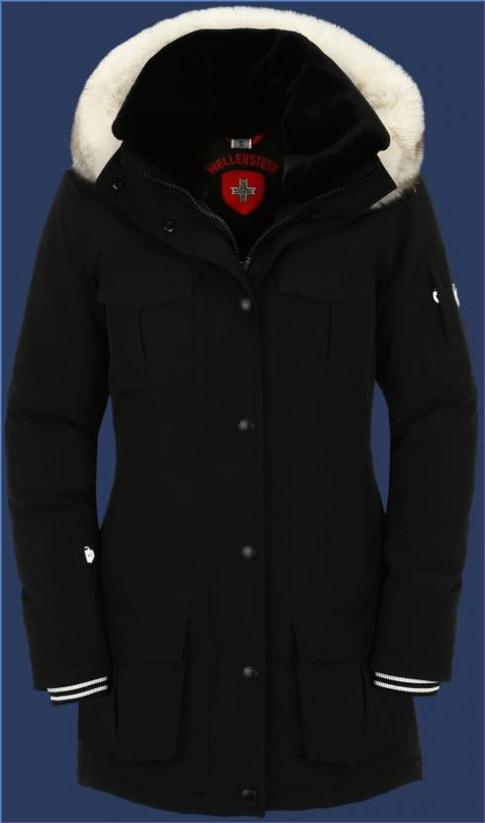 wellensteyn westwind schwarz | wellenstein jacke damen lang