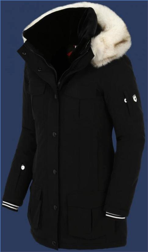 wellensteyn westwind schwarz | wellenstein jacke damen lang