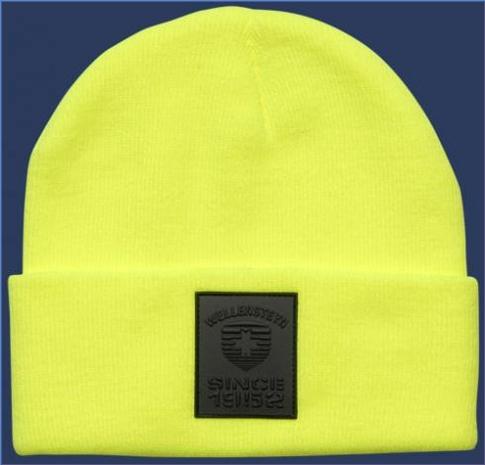 Mützen | BEN Badge Long Hat - Classicstrick Neonyellow - Wellensteyn Damen SMW110.L562460