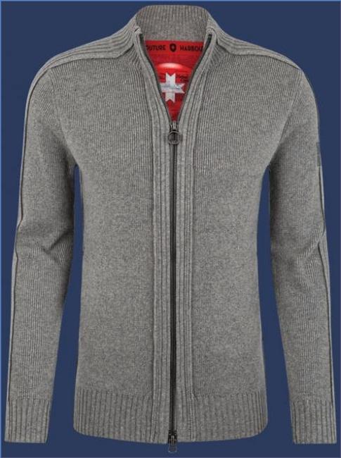 Pullover | Herren Jacke 006 - KoNitD Heathergrey - Wellensteyn Herren SMW110.L563255