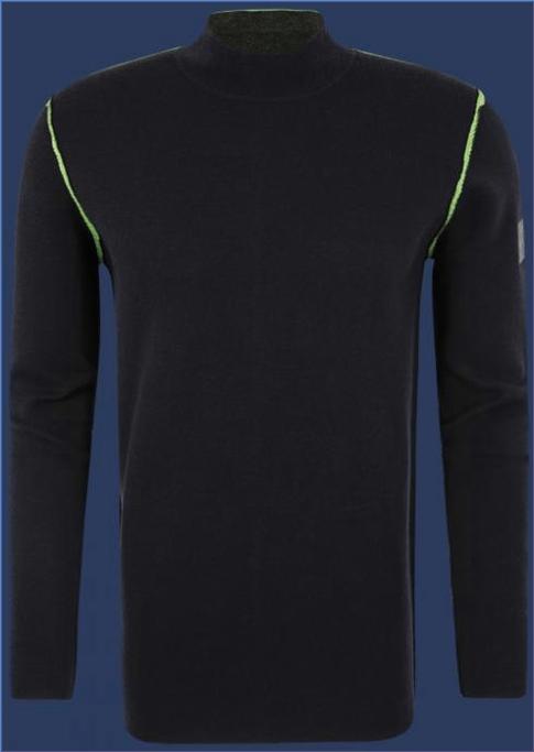 Pullover | Herren Pullover 012 - KoNitH Darknavy/Neongreen - Wellensteyn Herren SMW110.L563363