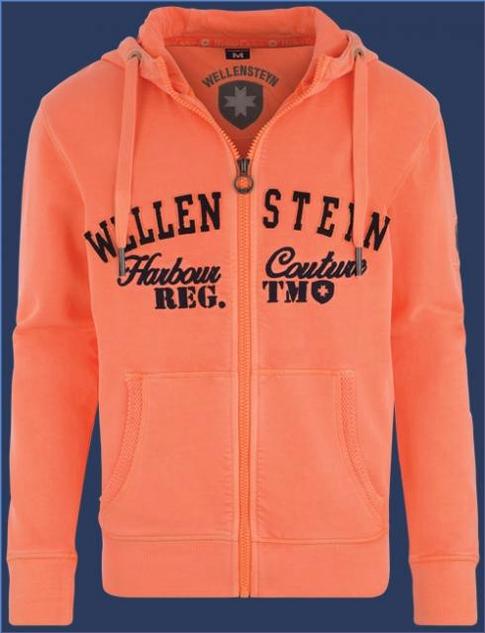 Pullover | Steuerbord - French Terry 400 Neonpeach - Wellensteyn Herren SMW110.L562994