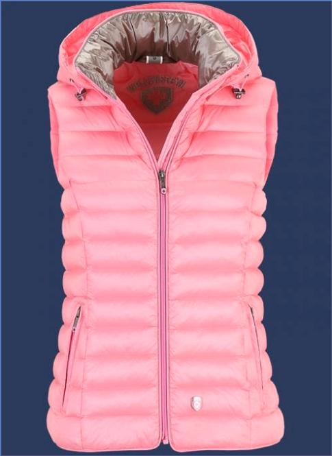 Westen | Italy Vest Hood - MoShiHiTec Lipstickrose - Wellensteyn Damen SMW110.L563330